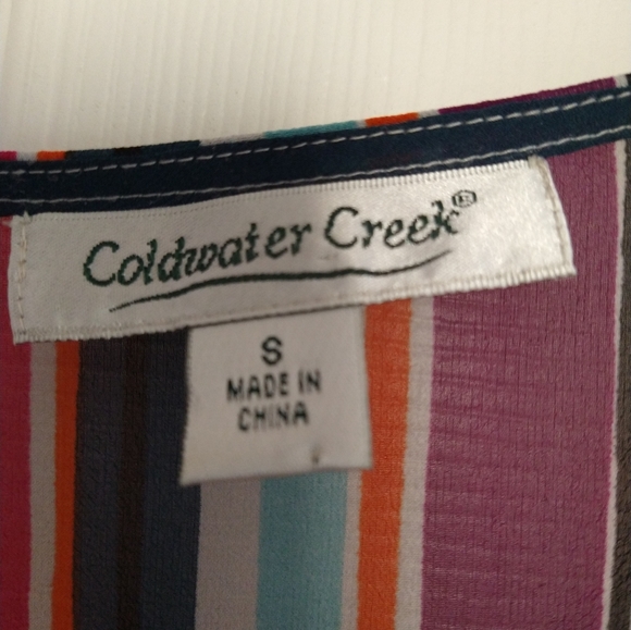 Coldwater Creek Floral Silk Tunic Size Small - Picture 5 of 9